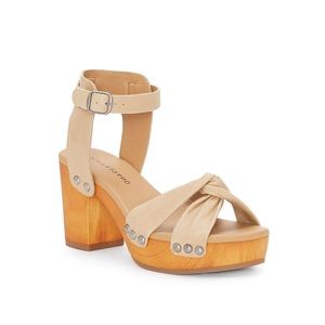LUCKY Brand Whitneigh Heels Platform Wood Block Sandal